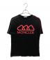 MONCLER（モンクレール）の古着「ラバープリントTシャツ」｜ブラック