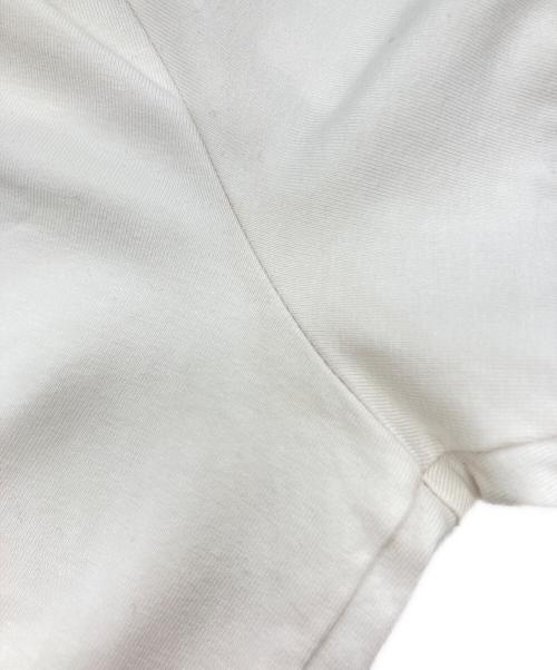 MONCLER（モンクレール）MONCLER (モンクレール) ジャガードブランドロゴリブデザインTシャツ ホワイト サイズ:Mの古着・服飾アイテム