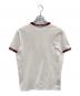 MONCLER (モンクレール) ジャガードブランドロゴリブデザインTシャツ ホワイト サイズ:M：12000円