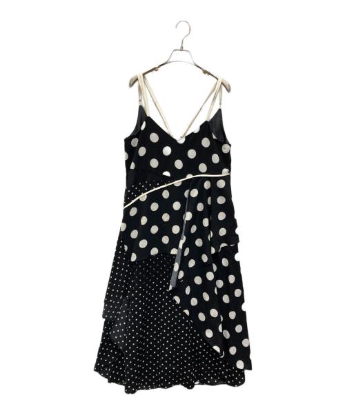 AULA AILA（アウラアイラ）AULA AILA (アウラアイラ) COMBINATION CAMI DRESS ホワイト×ブラック 未使用品の古着・服飾アイテム