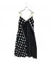 AULA AILA (アウラアイラ) COMBINATION CAMI DRESS ホワイト×ブラック 未使用品：7000円