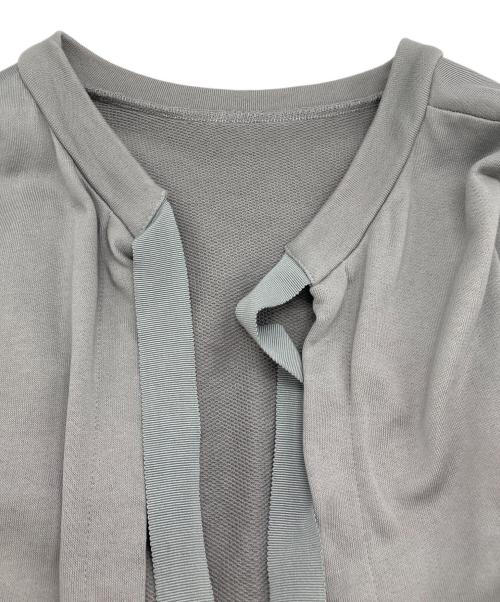 BLUE LABEL CRESTBRIDGE（ブルーレーベルクレストブリッジ）BLUE LABEL CRESTBRIDGE (ブルーレーベルクレストブリッジ) ドッキング長袖ワンピース グレー サイズ:SIZE 36の古着・服飾アイテム