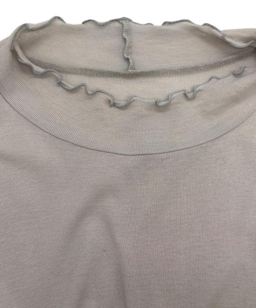BLUE LABEL CRESTBRIDGE（ブルーレーベルクレストブリッジ）BLUE LABEL CRESTBRIDGE (ブルーレーベルクレストブリッジ) ドッキング長袖ワンピース グレー サイズ:SIZE 36の古着・服飾アイテム