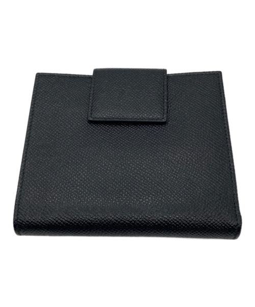 BVLGARI（ブルガリ）BVLGARI (ブルガリ) ロゴクリップ コンパクトウォレット ブラックの古着・服飾アイテム