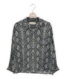 WACKO MARIA（ワコマリア）の古着「PYTHON OPEN COLLAR SHIRT」｜ブラック