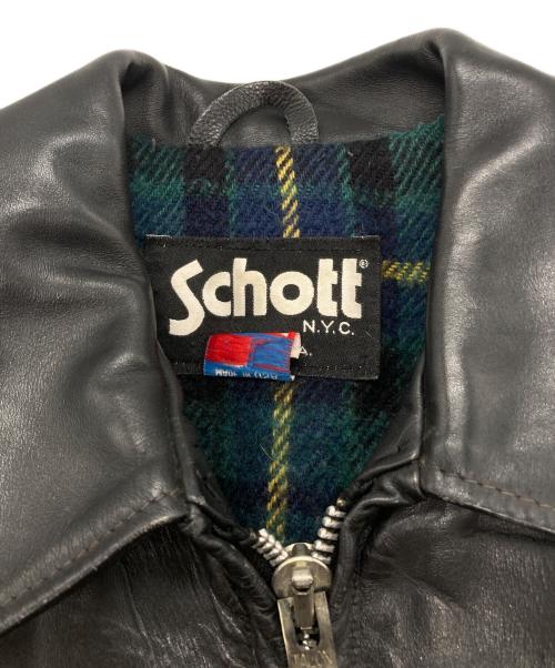 Schott（ショット）Schott (ショット) 【古着】シングルライダースジャケット ブラック サイズ:38の古着・服飾アイテム