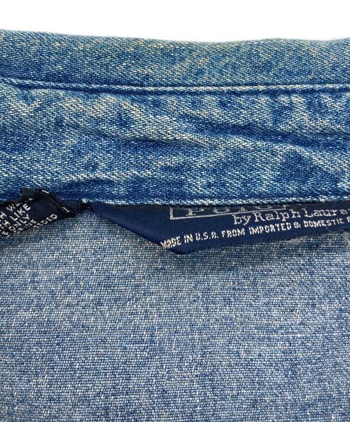 POLO RALPH LAUREN（ポロ・ラルフローレン）POLO RALPH LAUREN (ポロ・ラルフローレン) デニムスイングトップ インディゴ サイズ:Lの古着・服飾アイテム