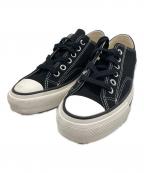 CONVERSE ADDICT×GOD SELECTION XXXコンバース アディクト×ゴッド セレクション トリプルエックス）の古着「CHUCK TAYLOR CANVAS TX OX」｜ブラック