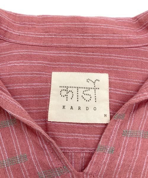 KARDO（カルド）KARDO (カルド) スキッパーカラー 長袖シャツ レッド サイズ:Mの古着・服飾アイテム