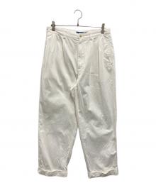 POLO RALPH LAUREN（ポロ・ラルフローレン）の古着「コットンツイルストレートレッグパンツ」｜ホワイト