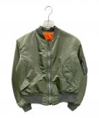 ALPHAアルファ）の古着「【古着】MA-1 フライトジャケット」｜オリーブ