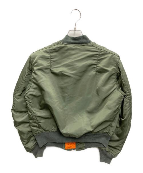 ALPHA（アルファ）ALPHA (アルファ) 【古着】MA-1 フライトジャケット オリーブ サイズ:Sの古着・服飾アイテム