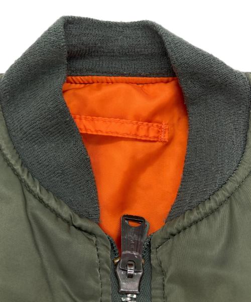 ALPHA（アルファ）ALPHA (アルファ) 【古着】MA-1 フライトジャケット オリーブ サイズ:Sの古着・服飾アイテム