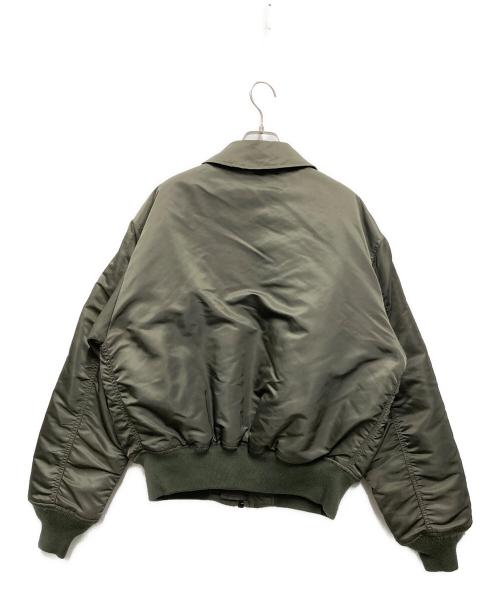 ALPHA（アルファ）ALPHA (アルファ) CWU-45/P ナイロン ヘビーツイル フライトジャケット カーキ サイズ:Lの古着・服飾アイテム