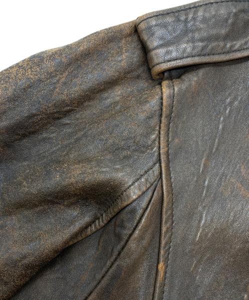 HARLEY-DAVIDSON（ハーレーダビッドソン）HARLEY-DAVIDSON (ハーレーダビッドソン) A-2 ラムレザー ジャケット ブラウン サイズ:SIZE 44の古着・服飾アイテム