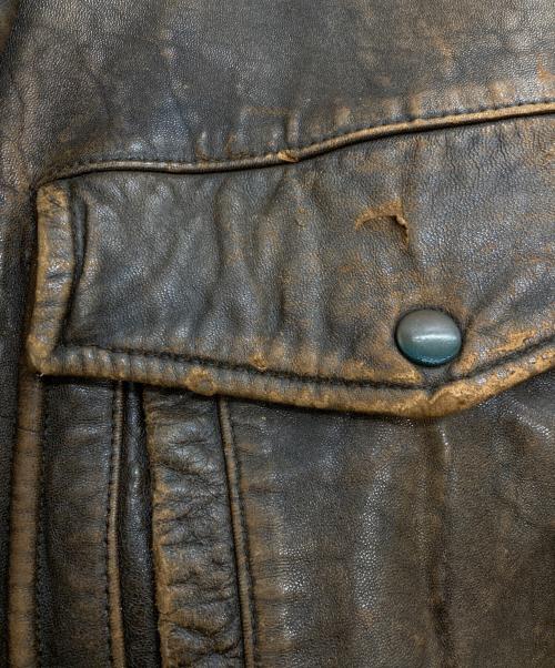 HARLEY-DAVIDSON（ハーレーダビッドソン）HARLEY-DAVIDSON (ハーレーダビッドソン) A-2 ラムレザー ジャケット ブラウン サイズ:SIZE 44の古着・服飾アイテム