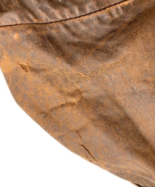 HARLEY-DAVIDSON（ハーレーダビッドソン）HARLEY-DAVIDSON (ハーレーダビッドソン) A-2 ラムレザー ジャケット ブラウン サイズ:SIZE 44の古着・服飾アイテム