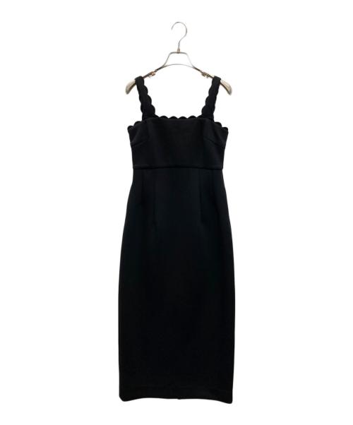 CARLA（カーラ）CARLA (カーラ) Lady scallop dress ブラック サイズ:1 未使用品の古着・服飾アイテム
