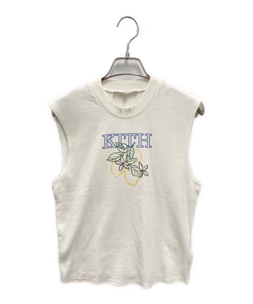 KITH（キス）KITH (キス) Mulberry Kith Lemon Muscle TanK ホワイト サイズ:S 未使用品の古着・服飾アイテム