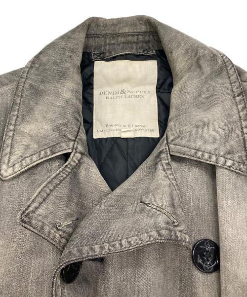 Denim & Supply Ralph Lauren（デニム＆サプライ ラルフローレン）Denim & Supply Ralph Lauren (デニム＆サプライ ラルフローレン) デニムPコート グレー サイズ:Mの古着・服飾アイテム