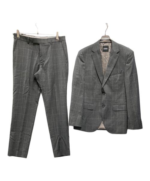 BOSS（ボス）BOSS (ボス) ウールセットアップスーツ グレー サイズ:SIZE 48の古着・服飾アイテム