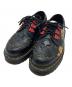 Dr.Martens（ドクターマーチン）の古着「スタッズ刺繍3ホールシューズ」｜ブラック