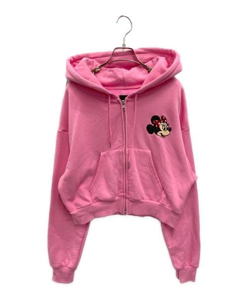 WCJ（ダブルシージェイ）WCJ (ダブルシージェイ) Disney (ディズニ―) EMBROIDERY ZIP HOODIE ピンク サイズ:FREEの古着・服飾アイテム