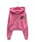 WCJ（ダブルシージェイ）の古着「EMBROIDERY ZIP HOODIE」｜ピンク