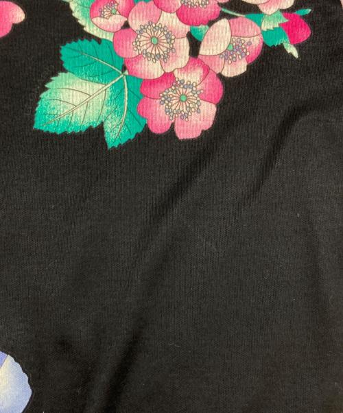 LEONARD FASHION（レオナールファッション）LEONARD FASHION (レオナールファッション) 花柄ショートスリーブワンピース ブラック サイズ:Mの古着・服飾アイテム