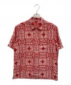 SUPREMEシュプリーム）の古着「Tray Jacquard S/S Shirt」｜レッド