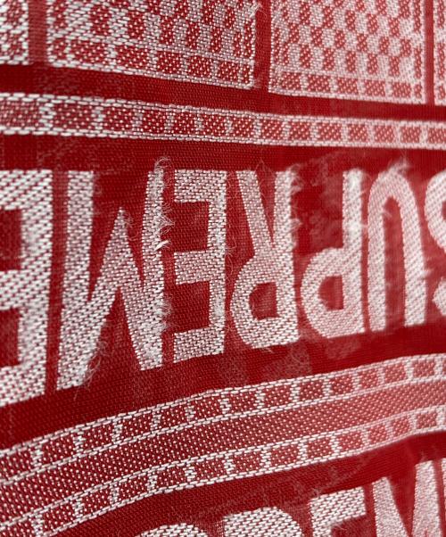 SUPREME（シュプリーム）Supreme (シュプリーム) Tray Jacquard S/S Shirt レッド サイズ:Mの古着・服飾アイテム