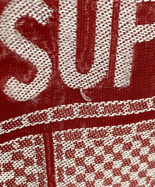 SUPREME（シュプリーム）Supreme (シュプリーム) Tray Jacquard S/S Shirt レッド サイズ:Mの古着・服飾アイテム