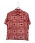 Supreme（シュプリーム）の古着「Tray Jacquard S/S Shirt」｜レッド