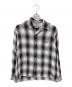 WACKO MARIA（ワコマリア）の古着「OMBRE CHECK OPEN COLLAR SHIRT」｜グレー×パープル