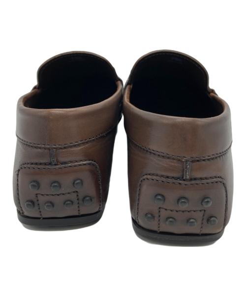 TOD'S（トッズ）TOD'S (トッズ) レザードライビングシューズ ブラウン サイズ:SIZE 7 1/2の古着・服飾アイテム