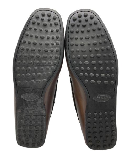 TOD'S（トッズ）TOD'S (トッズ) レザードライビングシューズ ブラウン サイズ:SIZE 7 1/2の古着・服飾アイテム