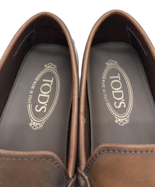 TOD'S（トッズ）TOD'S (トッズ) レザードライビングシューズ ブラウン サイズ:SIZE 7 1/2の古着・服飾アイテム