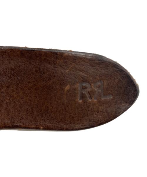 RRL（ダブルアールエル）RRL (ダブルアールエル) ソリッドブラス ホースヘッド レザーベルト ブラウンの古着・服飾アイテム
