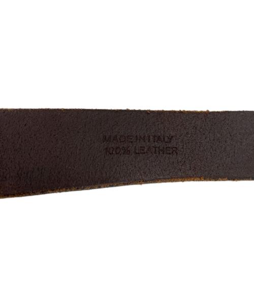RRL（ダブルアールエル）RRL (ダブルアールエル) ソリッドブラス ホースヘッド レザーベルト ブラウンの古着・服飾アイテム