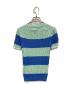 POLO RALPH LAUREN (ポロ・ラルフローレン) ショートスリーブボーダーケーブルニット ブルー×グリーン サイズ:XS：9000円