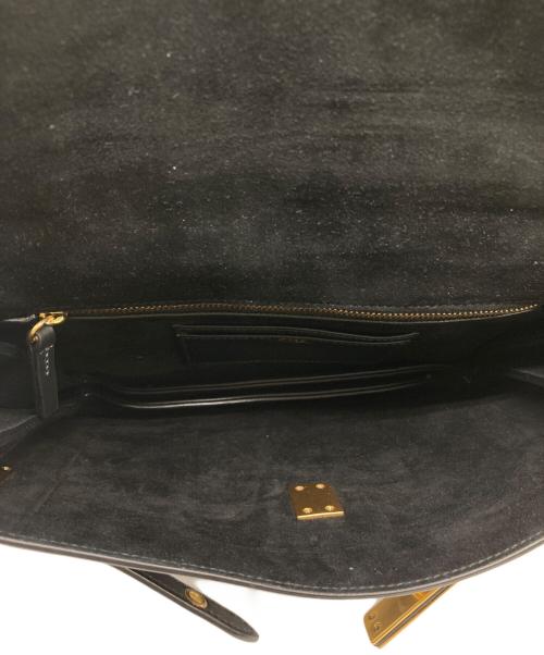 POLO RALPH LAUREN（ポロ・ラルフローレン）POLO RALPH LAUREN (ポロ・ラルフローレン) Polo ID レザー サッチェル ブラックの古着・服飾アイテム