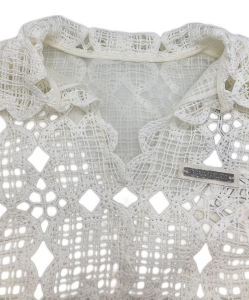 PRANK PROJECT（プランクプロジェクト）PRANK PROJECT (プランクプロジェクト) Scallop Clover Lace Top アイボリー サイズ:Ｍの古着・服飾アイテム