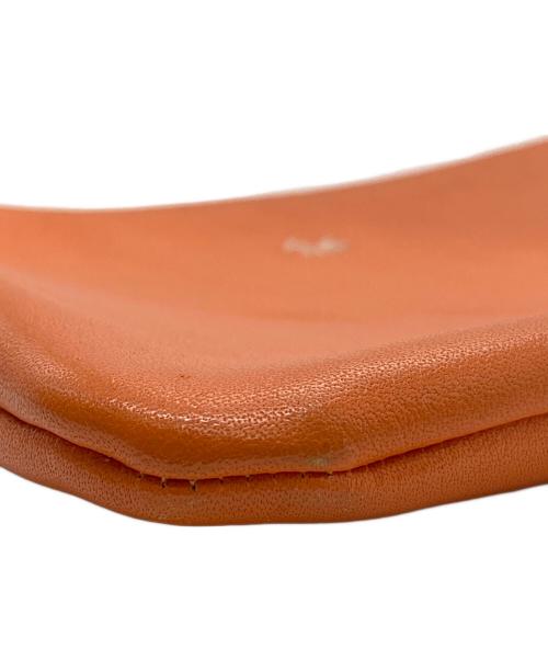HENRY CUIR（アンリークイール）HENRY CUIR (アンリークイール) レザーポーチ オレンジの古着・服飾アイテム