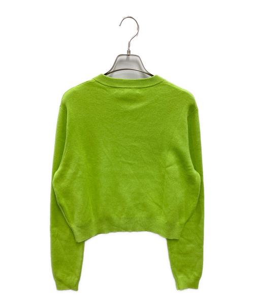 CABAN（キャバン）CABaN (キャバン) コットンカシミヤ クルーネックカーディガン グリーン サイズ:XSの古着・服飾アイテム