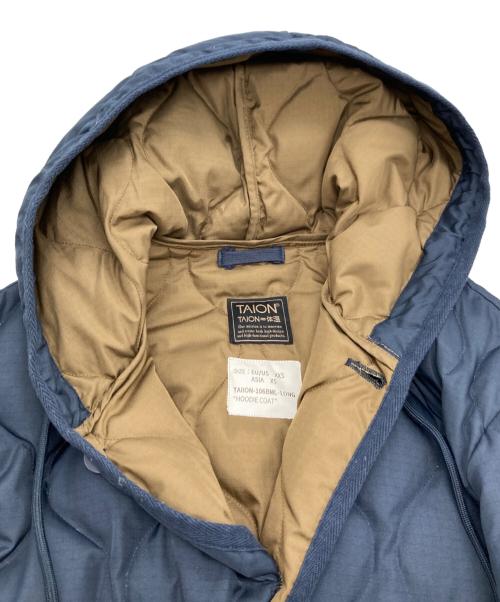 TAION（タイオン）TAION (タイオン) MILITARY HOOD DOWN COAT ネイビー サイズ:XSの古着・服飾アイテム