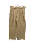MARKAマーカ）の古着「TWO TUCK MILITARY TROUSERS」｜ベージュ