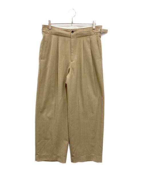 MARKA（マーカ）MARKA (マーカ) TWO TUCK MILITARY TROUSERS ベージュ サイズ:3の古着・服飾アイテム