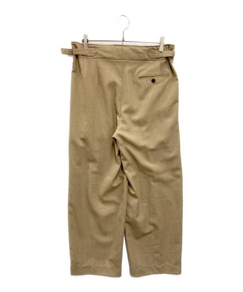 MARKA（マーカ）MARKA (マーカ) TWO TUCK MILITARY TROUSERS ベージュ サイズ:3の古着・服飾アイテム