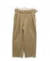 MARKA（マーカ）の古着「TWO TUCK MILITARY TROUSERS」｜ベージュ