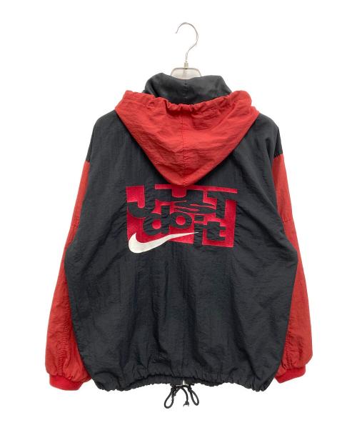 NIKE（ナイキ）NIKE (ナイキ) 【古着】刺繍ジップアップジャケット ブラック×レッド サイズ:Mの古着・服飾アイテム